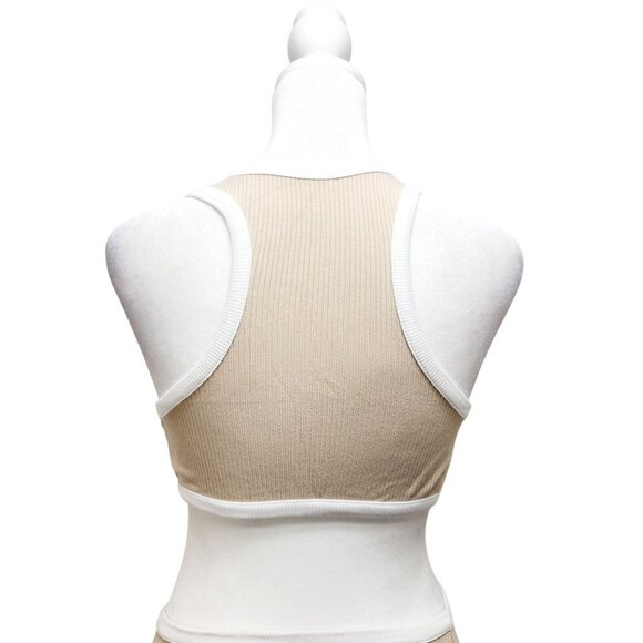 NauLon Womens Open Back Bodycon Dress Cut Out Waist Ribbed Ankle Length Size M - Picture 8 of 13